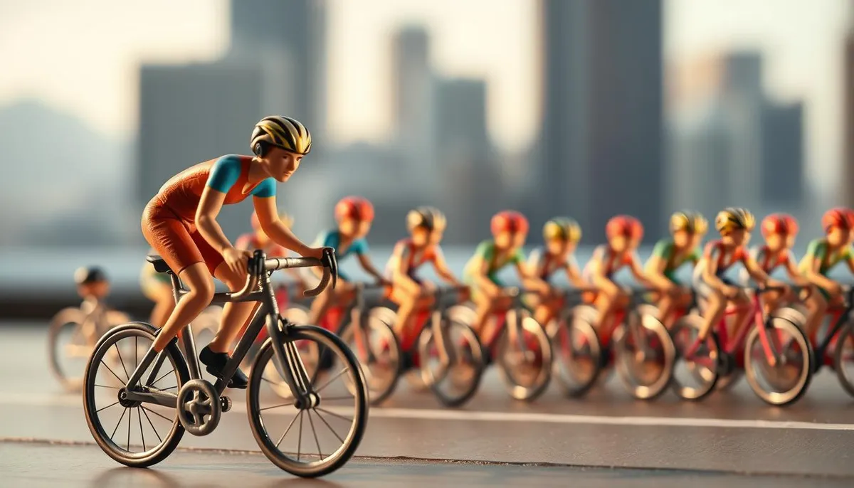 figurines le petit cycliste artisanales