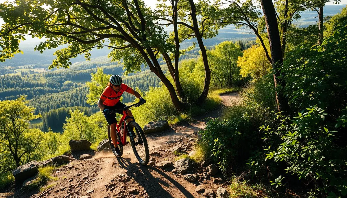 moniteur guide vtt normandie en action