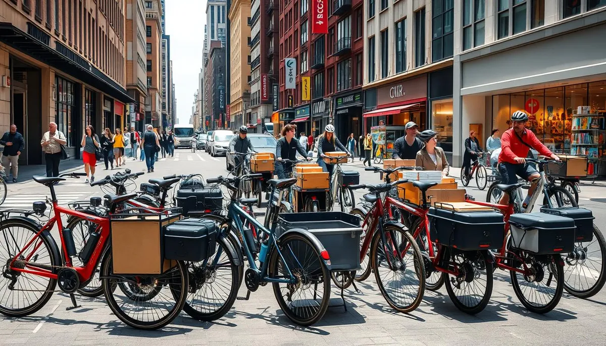 applications professionnelles du vélo cargo