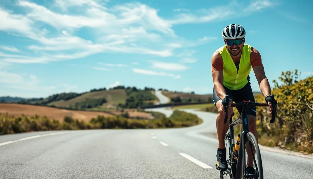 sécurité vélo route homme