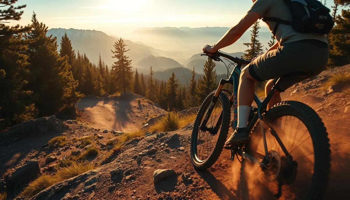 vélo de voyage sur sentiers en montagne