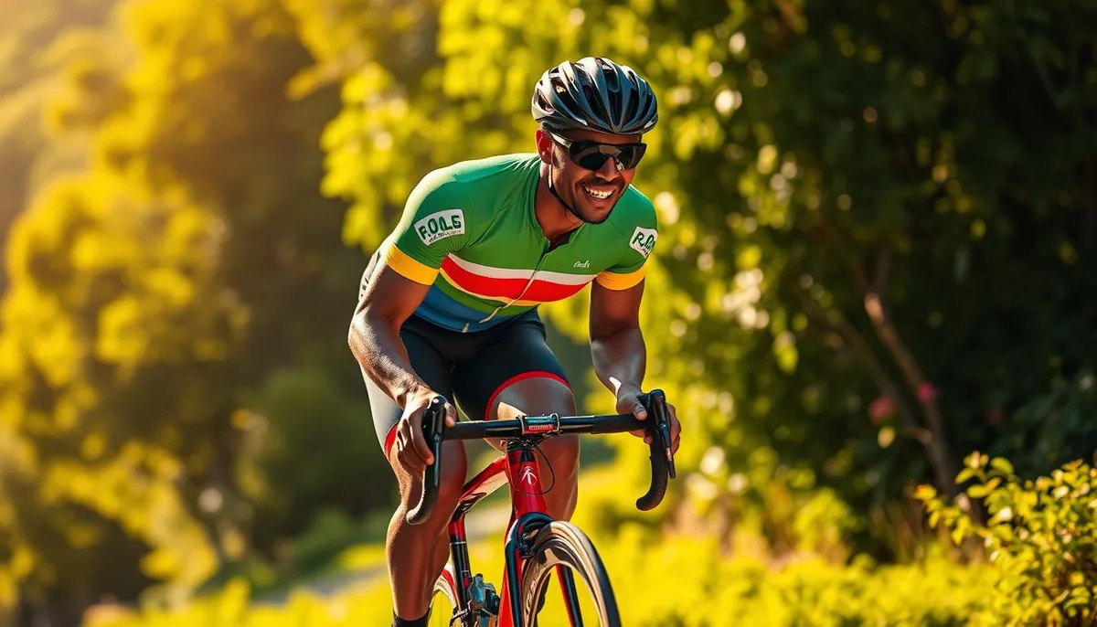 cycliste guadeloupéen en compétition