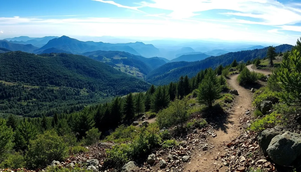 panorama parcours vtt La Moulière
