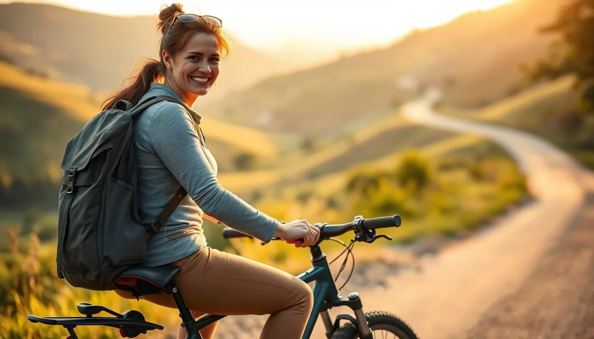 vélo trekking femme confort longue distance