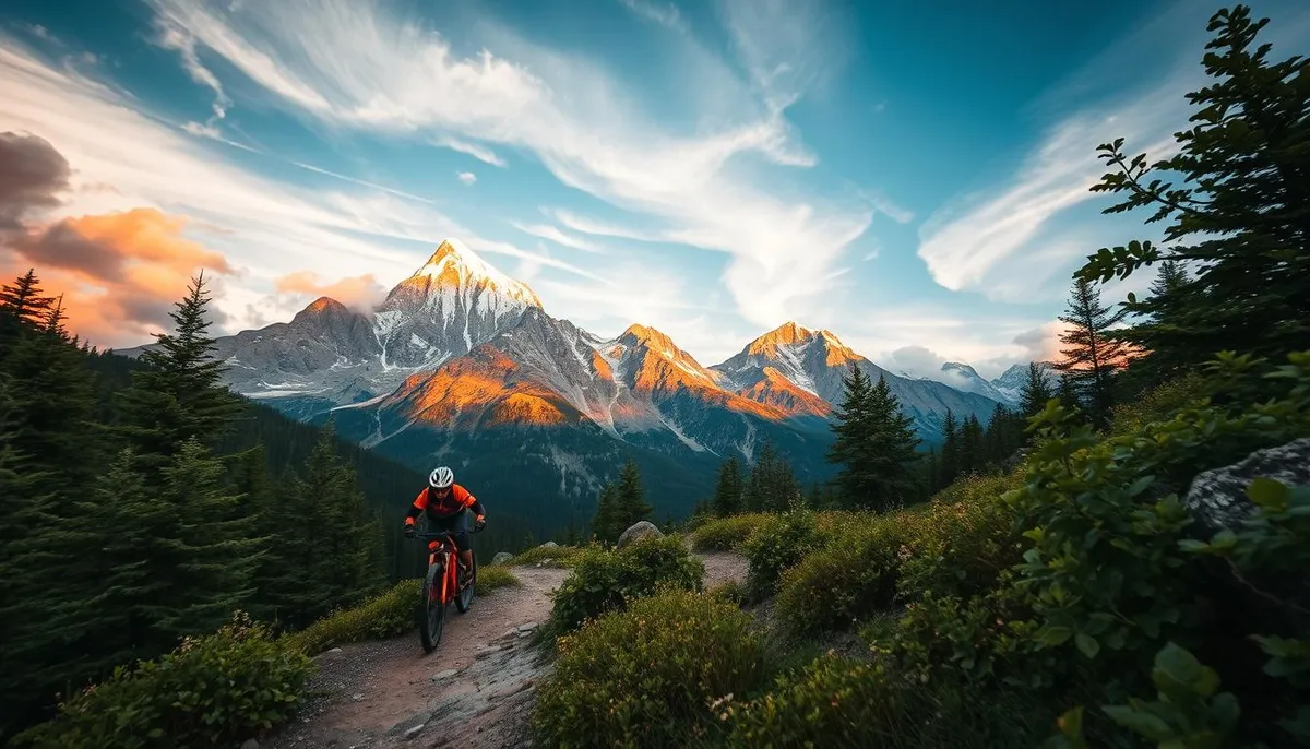 randonnée vtt nature en montagne