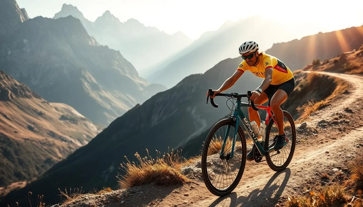 cycliste aventurier en formation MCF