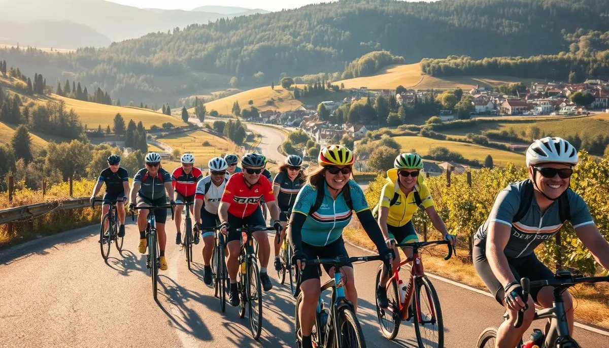 randonnées cyclistes en groupe avec MCF